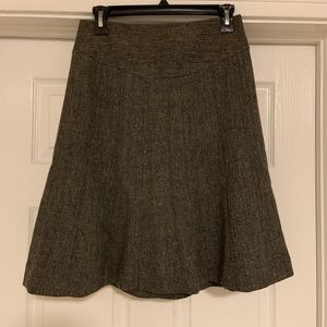 Wool Banana Republic Flare Grey Skirt